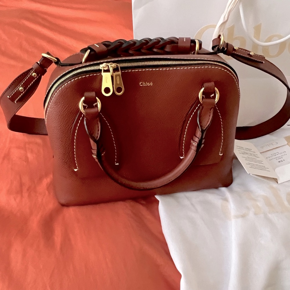 Medium Daria Leather Satchel by Chloe